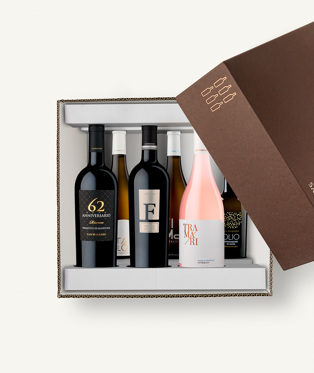 san-marzano-box-d-gustation-collection-5-vins-huile-d-olive-extra-vierge image 2