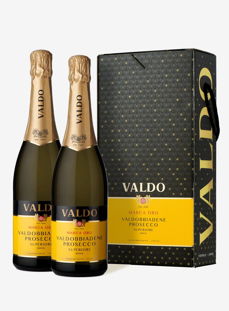valdo-marca-oro-spumante-coffret-cadeau-2-bouteilles-75-cl image 1