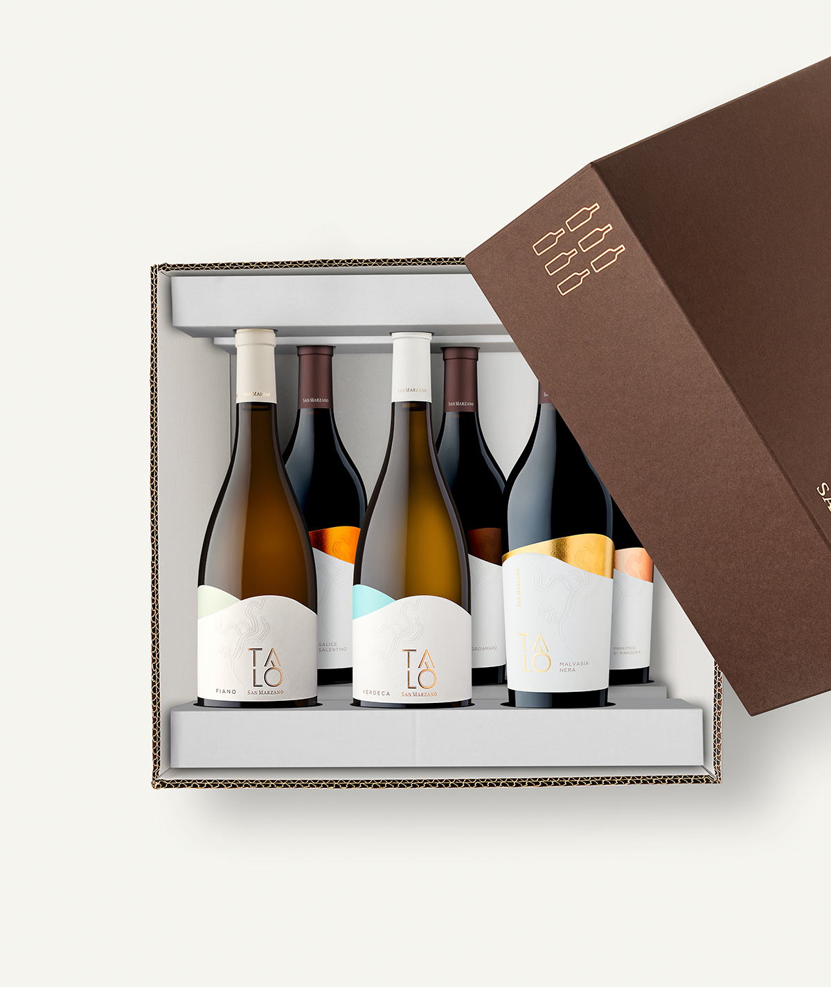 san-marzano-box-d-gustation-tal-6-vins-blancs-et-rouges-puglia-salento image 2