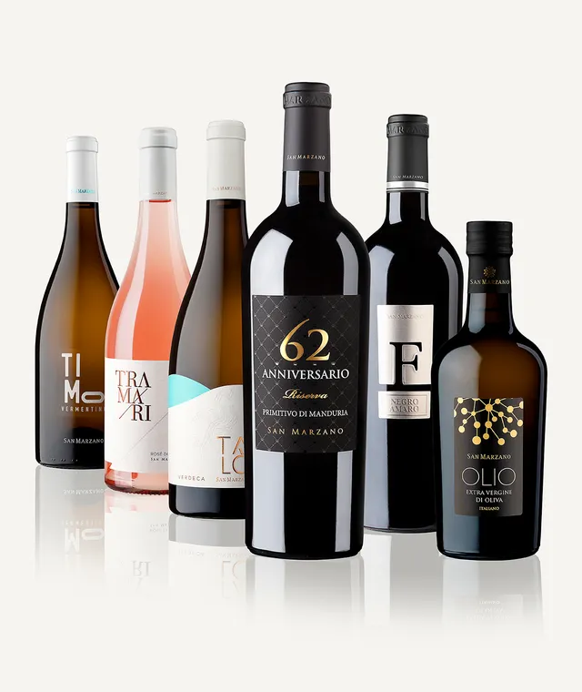 san-marzano-box-d-gustation-collection-5-vins-huile-d-olive-extra-vierge image 1